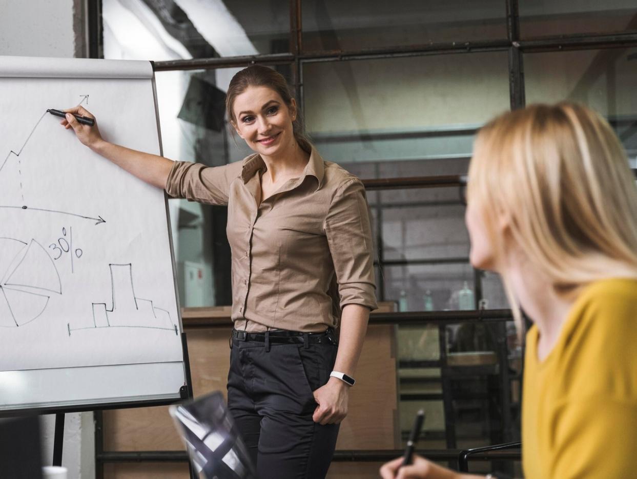 Financial planning workspace with calculator and documents